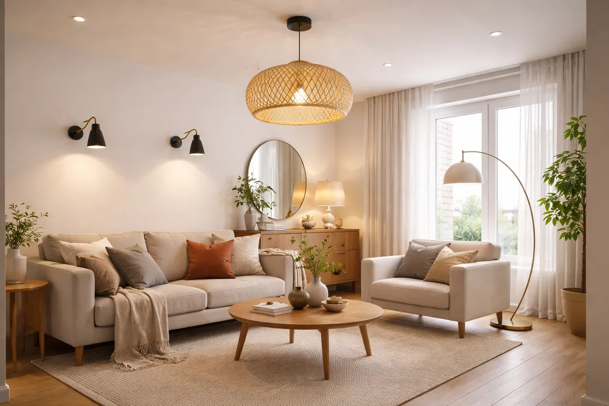 Comment choisir le bon type de luminaire pour un salon de 25 m²