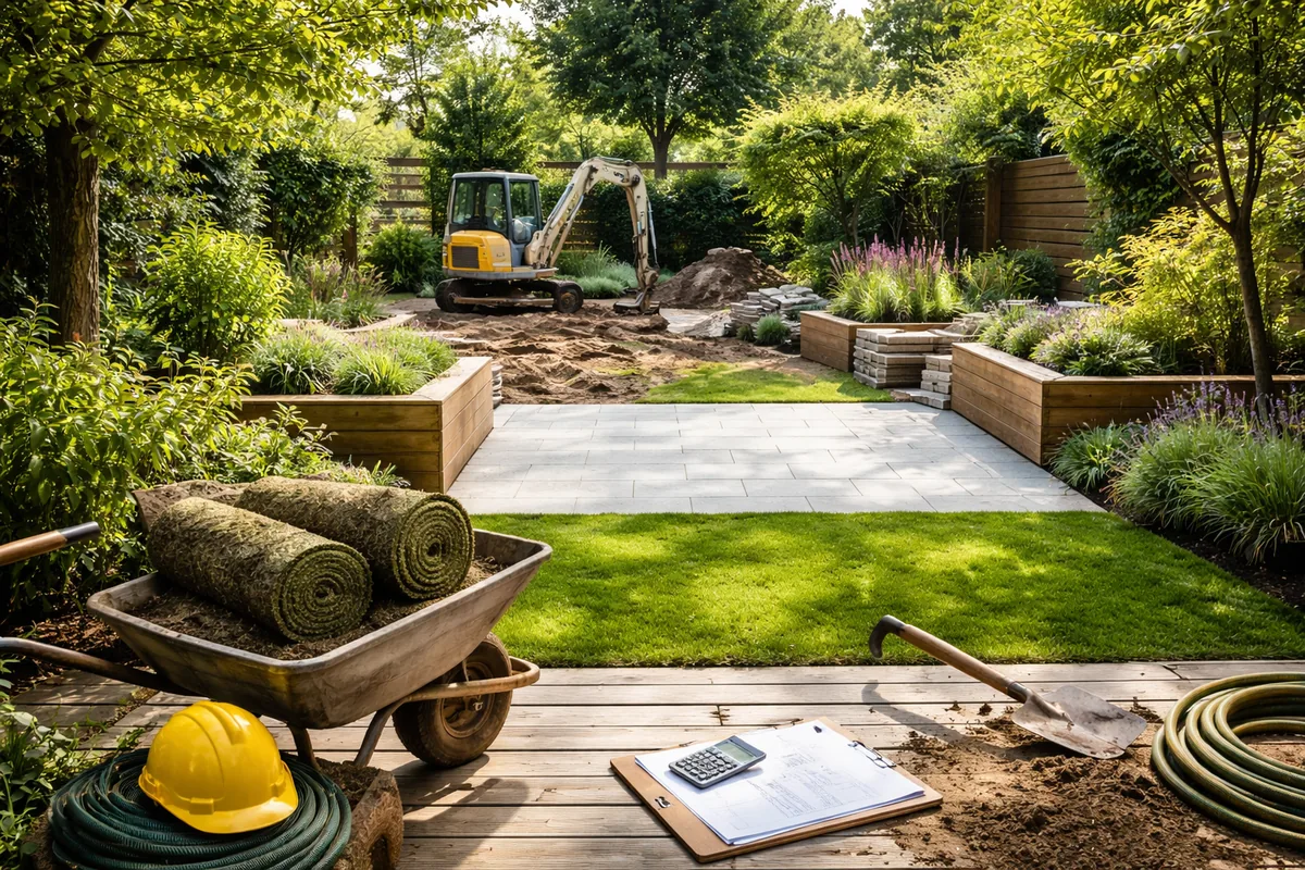 Comment évaluer le coût de la rénovation d'un jardin de 100 m²
