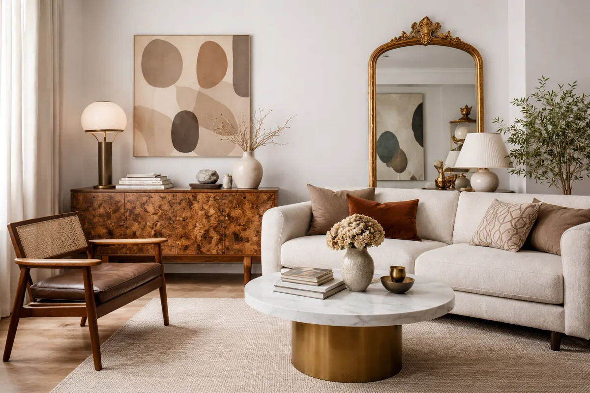 Comment mélanger des objets de décoration modernes et vintage chic dans votre intérieur